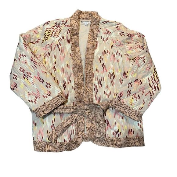 Knox Rose Quilted Kimono Jacket XL Boho Southwestern Print with Belt - Picture 2 of 10